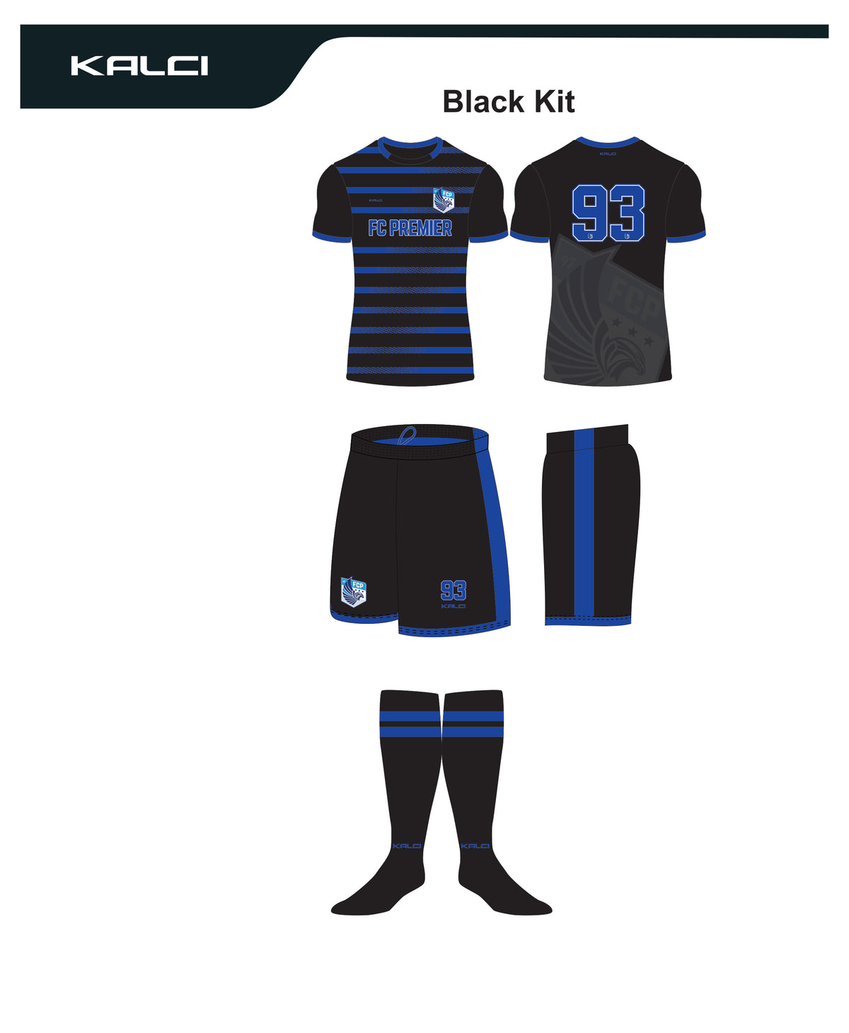 FC Premier Black Match Socks