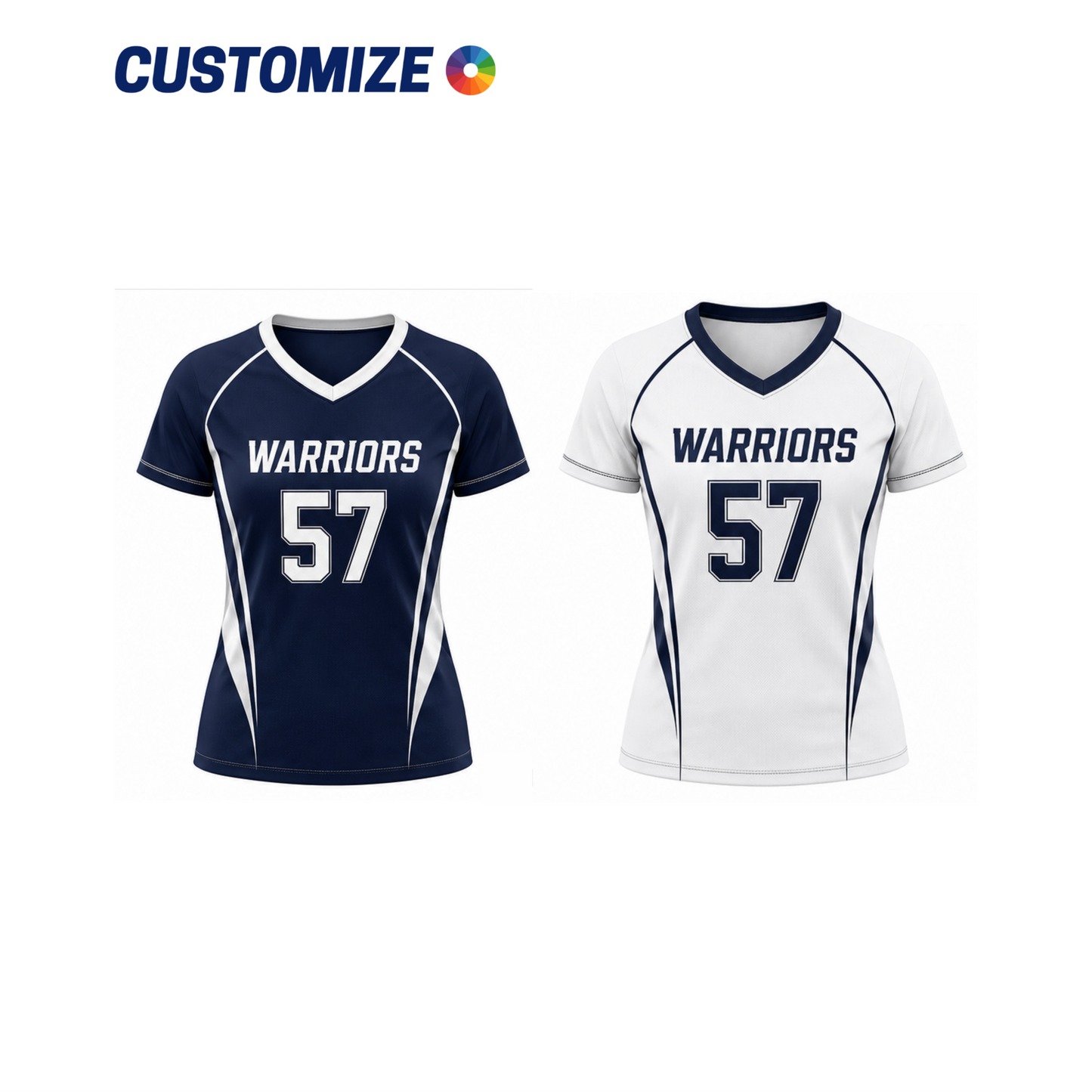 Women's Lacrosse Capped Sleeves Reversible Game Jersey
