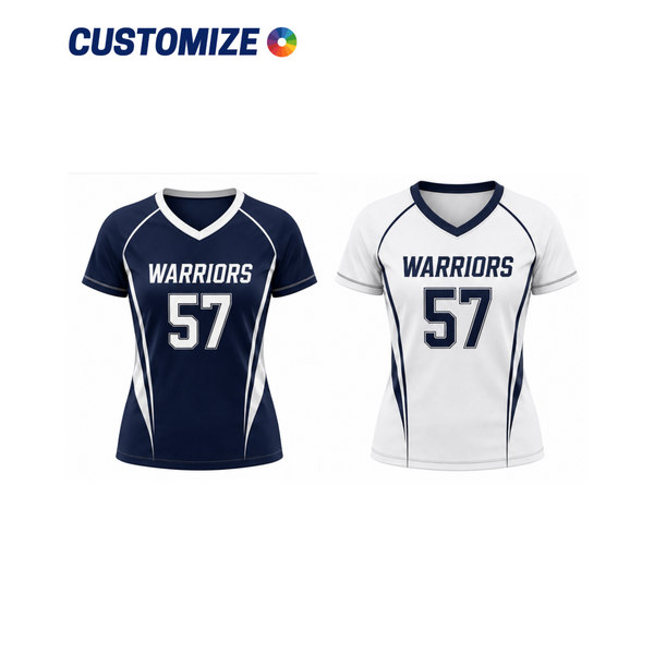 Women's Lacrosse Capped Sleeves Reversible Game Jersey